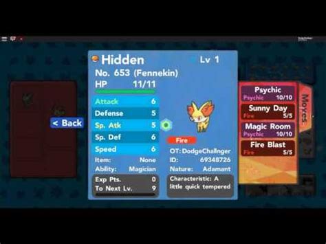 fennekin hidden ability.